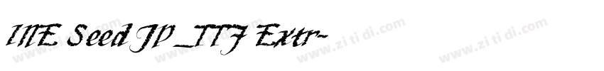 INE Seed JP_TTF Extr字体转换